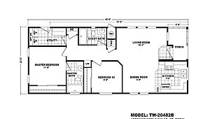 20' Wide Homes / TW-20482B Layout 60277
