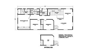 20' Wide Homes / TW-20523A Layout 60275