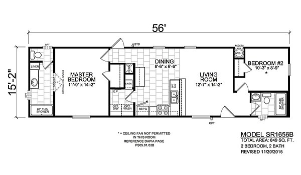 Homes Direct / SR1656B Layout 40929