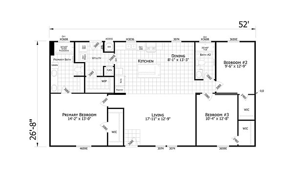Champion Select Doublewides / 2852H Layout 129591