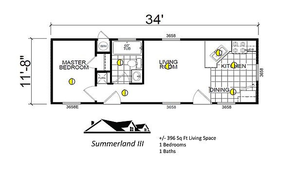 Custom Cottage / The Summerland III Layout 44044