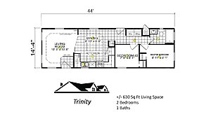Custom Cottage / The Trinity Layout 44046