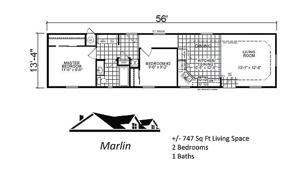 Custom Cottage / The Marlin Layout 44050