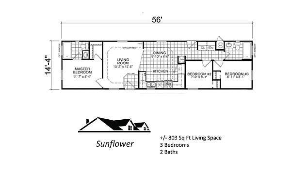 Custom Cottage / The Sunflower Layout 44053