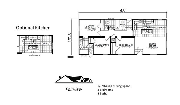 Custom Cottage / The Fairview Layout 44056