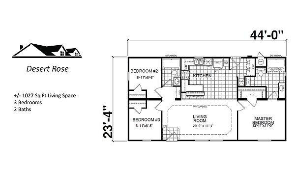 Custom Cottage / The Desert Rose Layout 44059