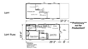 Champion Park Models / PM2301 Loft Layout 104099