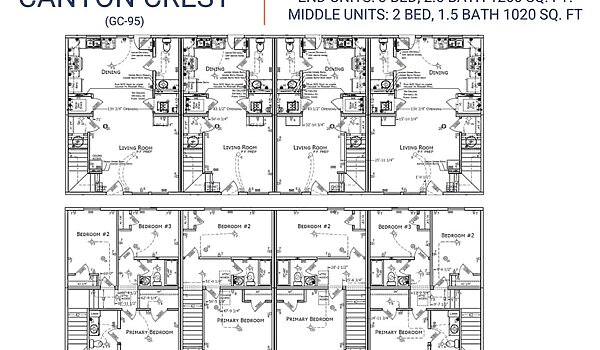 Developer / GC-95 4-Plex (Two Story) Layout 140139