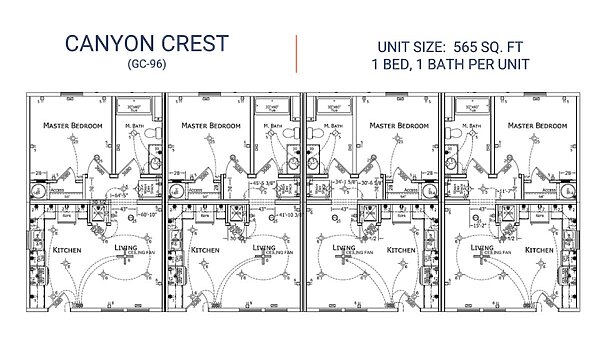Developer / GC-96 4-Plex (Single Story) Layout 140141