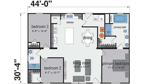 Foundation / The Tradition 3244H32A2N Layout 84434