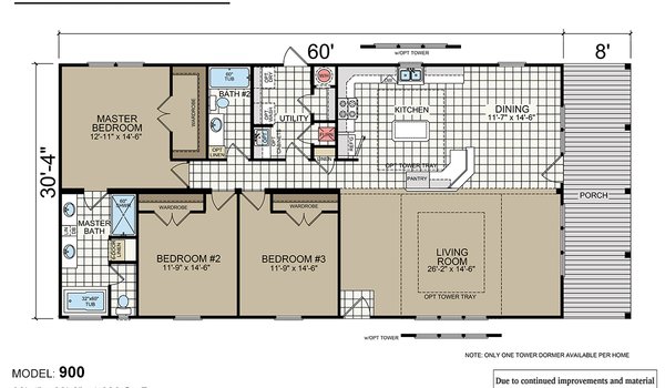 Pine Mountain Cabin / 900 Layout 17283