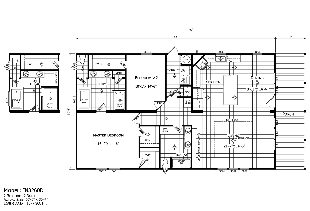 Innovation IN3260D Texas Built Mobile Homes, Schulenburg