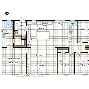 New Moon Doublewides / 3252H42A2E Layout 112954