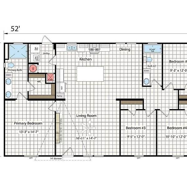 New Moon Doublewides / 3252H42A2E Layout 112954