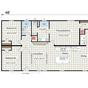 Redman Doublewides / RM2848B-2848H32170 Layout 112959