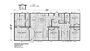 Redman Doublewides / RM2864A-2864H42495 Layout 126847