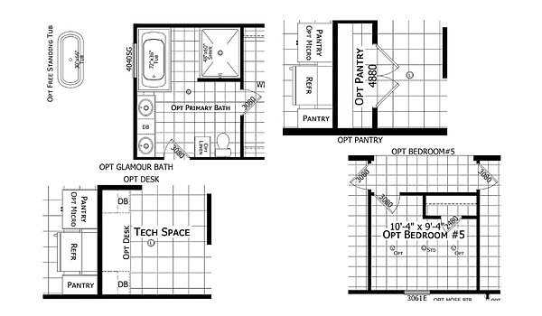 Redman Doublewides / RM2864A-2864H42495 Layout 126848