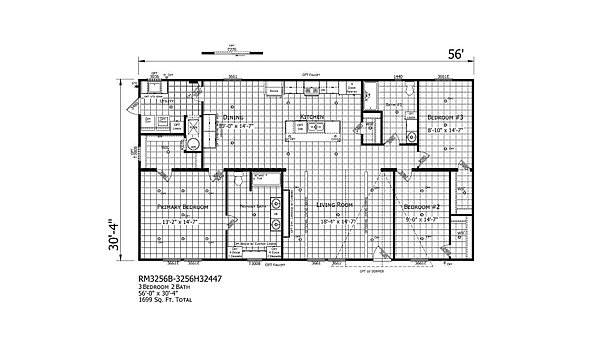 Redman Doublewides / RM3256B-3256H32447 Layout 126879
