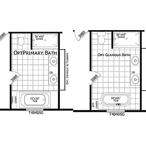 Redman Doublewides / RM3256B-3256H32447 Layout 126880