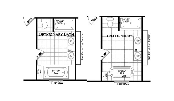 Redman Doublewides / RM3256B-3256H32447 Layout 126880