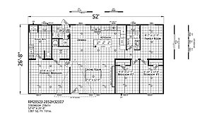 Redman Doublewides / RM2852J-2852H32107 Layout 126906