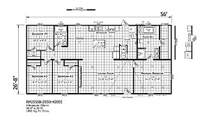 Redman Doublewides / RM2856B-2856H42055 Layout 126907
