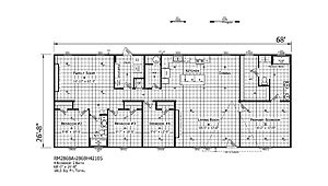Redman Doublewides / RM2868A-2868H42105 Layout 126908