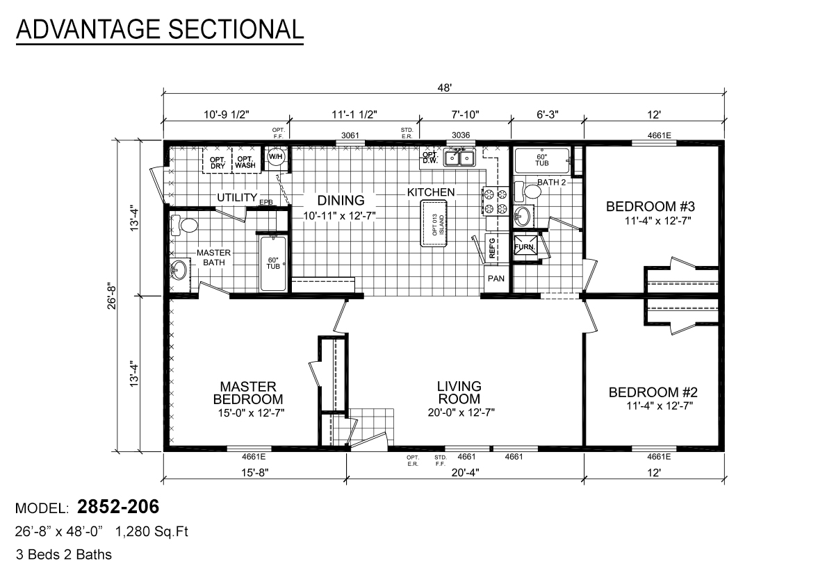 Advantage Sectional 2852206 by Redman Homes Topeka