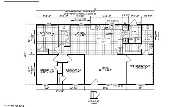 Foundation Sectional / 2856-902 Layout 45341