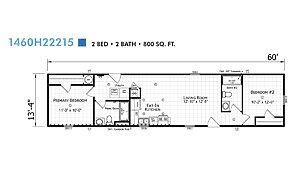 Paramount Singlewide / 1460H22215 Layout 94304