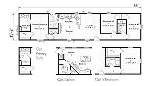 Paramount Singlewide / 1668H32087 Layout 94320