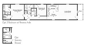 Paramount Singlewide / 1676H32089 Layout 94327