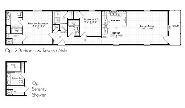 Paramount Singlewide / 1676H32089 Layout 94327