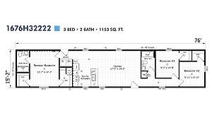 Paramount Singlewide / 1676H32222 Layout 94331