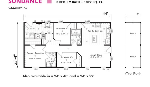 Paramount Sectional / Sundance 2444H32167 Layout 94335