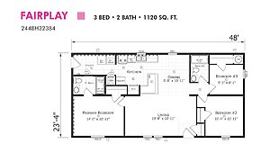 Paramount Sectional / Fairplay 2448H32384 Layout 94336