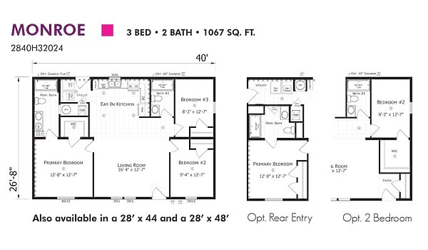 Paramount Sectional / Monroe 2840H32024 Layout 94340