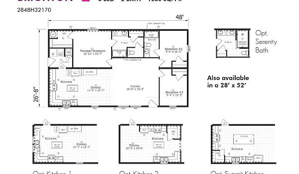 Paramount Sectional / Brighton 2848H32170 Layout 94344