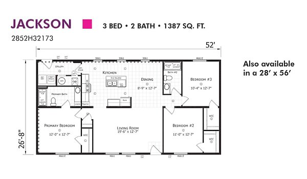 Paramount Sectional / Jackson 2852H32173 Layout 94347