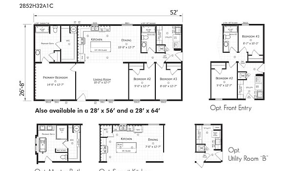 Paramount Sectional / Summit 2852H32A1C Layout 94349