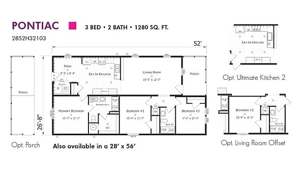 Paramount Sectional / Pontiac 2852H32103 Layout 94350