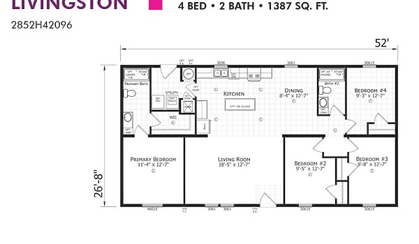 Paramount Sectional / Livingston 2852H42096 Layout 94351