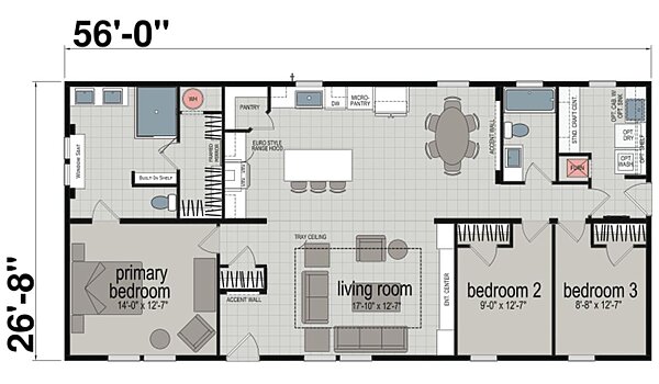 Ascend Series / Elevate Modular 2856M32A1C-MOD Layout 114767
