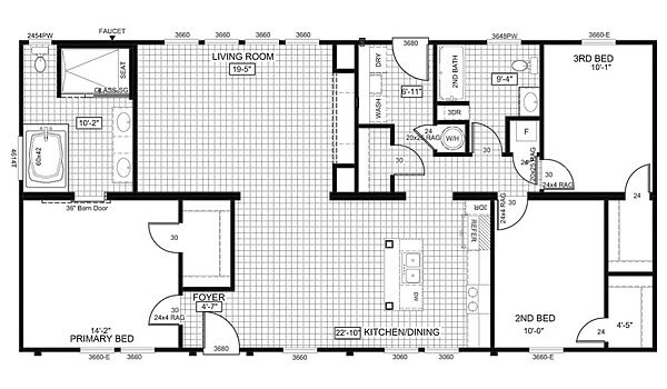 Patriot Series / The Franklin 74PAT28563BH Layout 92283