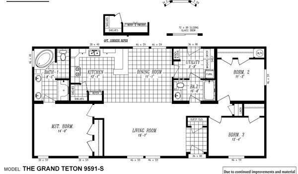 Majestic / 9591S The Grand Teton Layout 13058