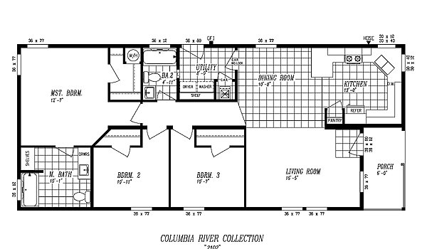 Columbia River Collection Multi-Section 2102 by Marlette Homes - Elite ...