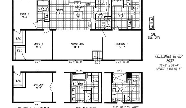 Columbia River Collection Multi-Section / 2032 Layout 94787