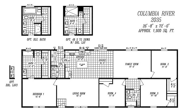 Columbia River Collection Multi-Section / 2035 Layout 94790