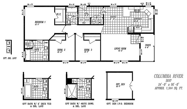 Columbia River Collection Multi-Section / 2037 Layout 94792