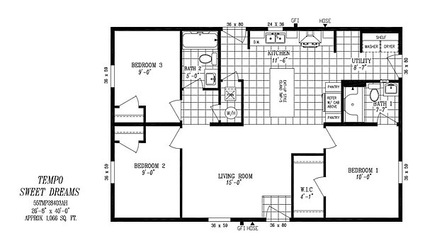 Tempo / Sweet Dreams 55TMP28403AH Layout 103265